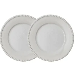 Daria dinerbord Ø28 cm 2-pack, Cotton white shiny