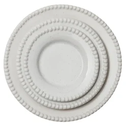 Daria dinerbord Ø28 cm 2-pack, Cotton white shiny