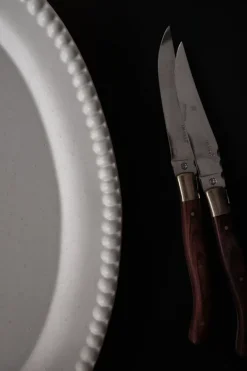 Daria serveerschotel 35 cm aardewerk, Cotton white