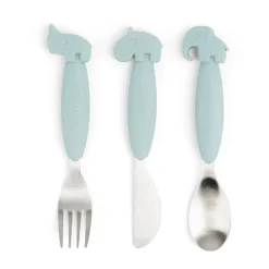 Deer Friends Easy-grip bestekset 3-delig, Blue
