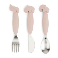 Deer Friends Easy-grip bestekset 3-delig, Powder