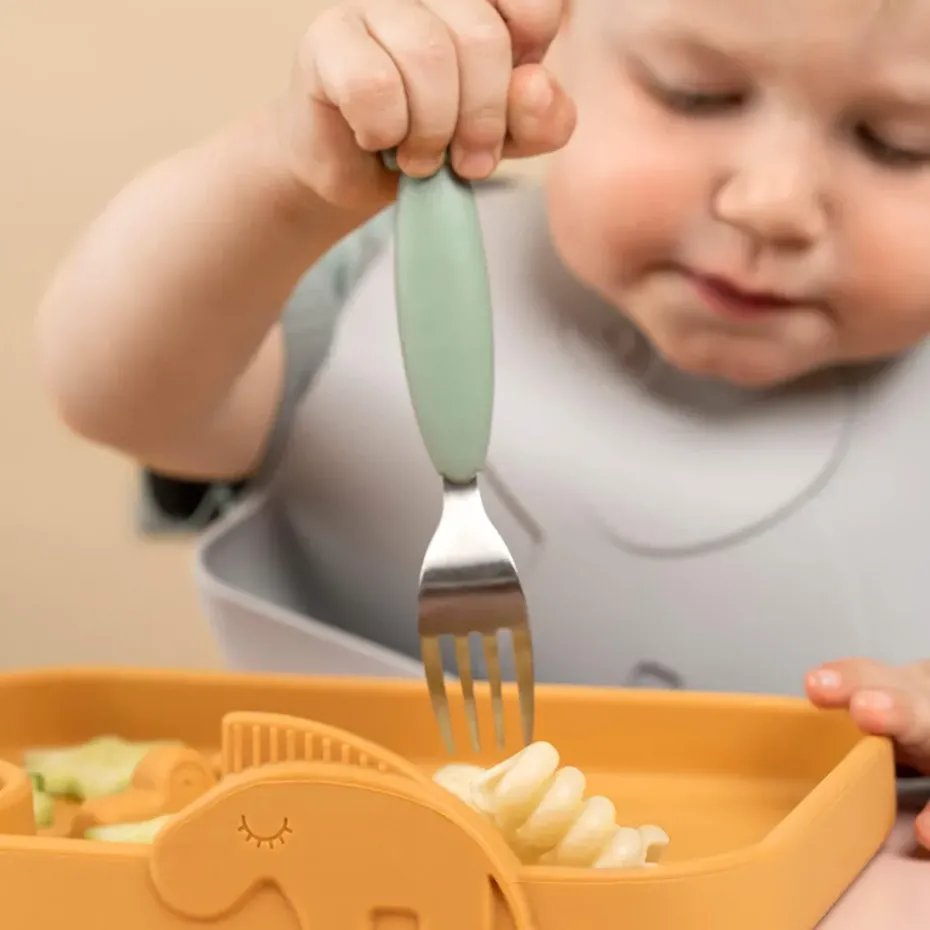 Deer Friends Easy-grip bestekset 3-delig, Green