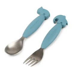 Deer Friends Easy-grip bestekset 2-delig, Blue