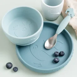 Deer Friends Stick&Stay kinderservies 3-delig, Blue