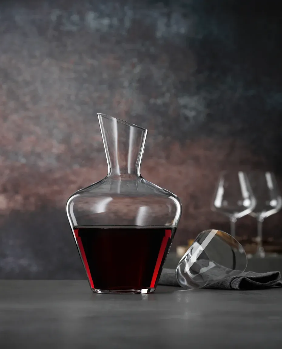 Definition wijnkaraf met stop 1 liter, Transparant