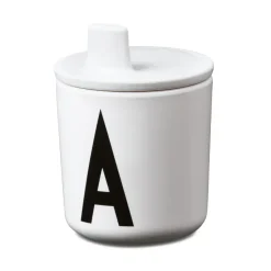 Design Letters drinktuit/deksel voor melamine beker, wit