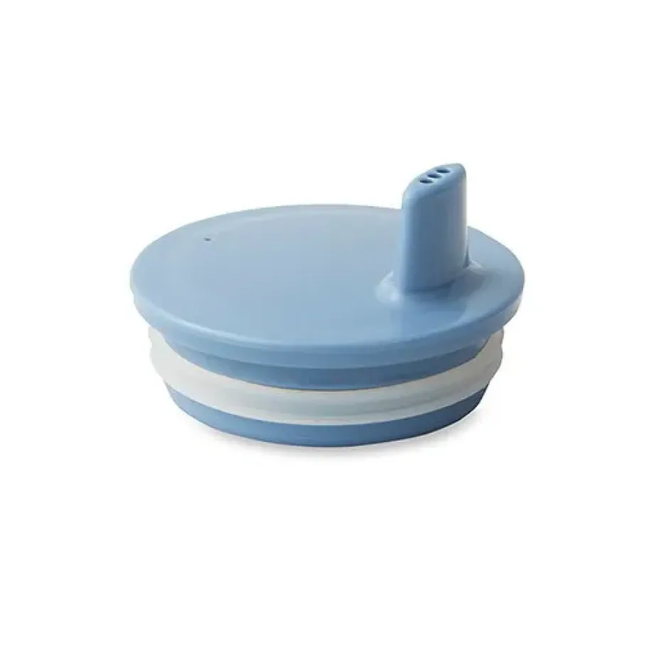 Design Letters drinktuit/deksel voor melamine beker, blauw