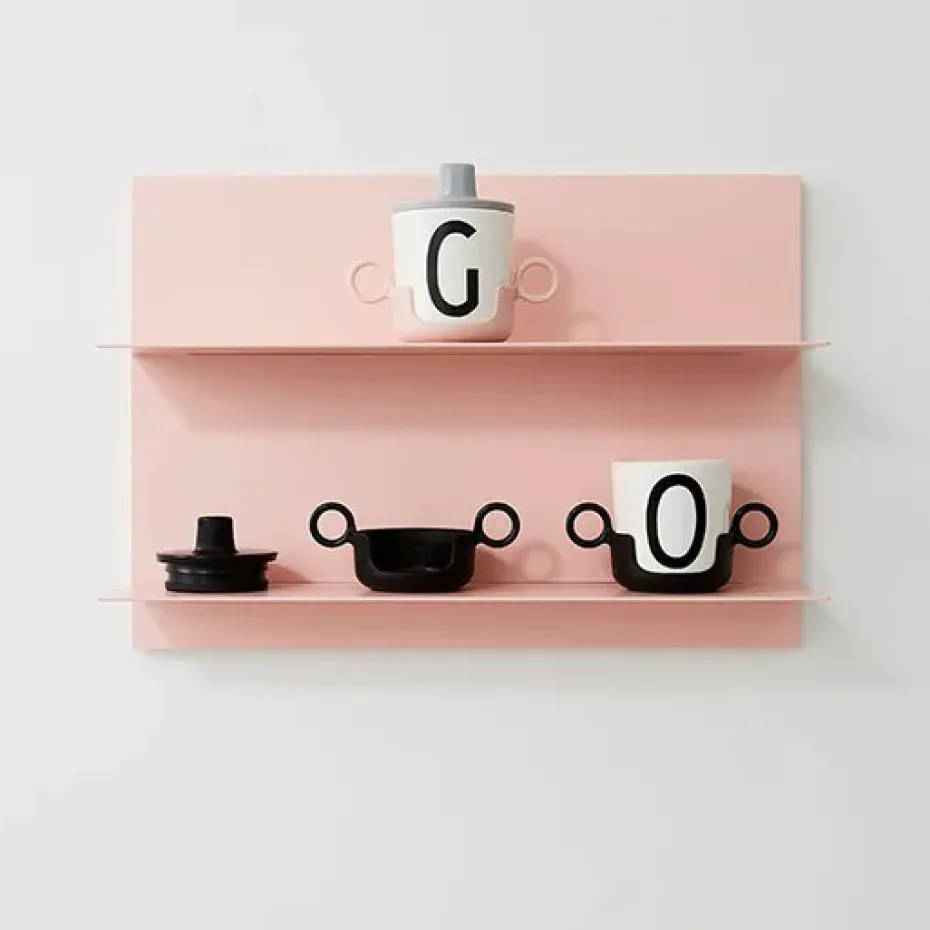 Design Letters drinktuit/deksel voor melamine beker, blauw