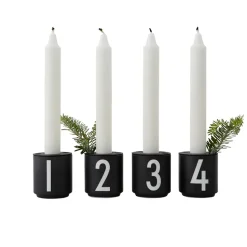 Design Letters espressokopjes 4-pack zwart, Black