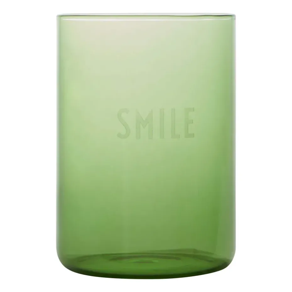 Design Letters favoriete glas 35 cl, Smile-green