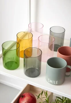 Design Letters favoriete glas 35 cl, Smile-green