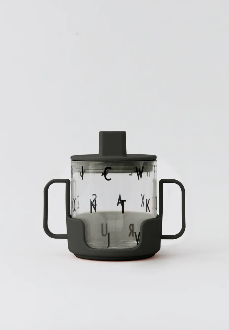 Design Letters handvat voor tritanglas, Zwart