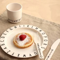 Design Letters Kids Basic Eco mok, White ABC