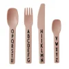 Design Letters kinderbestek melamine, Nude