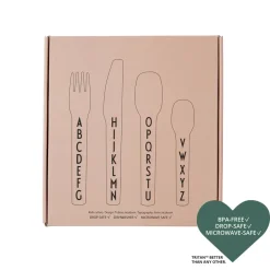 Design Letters kinderbestek melamine, Nude