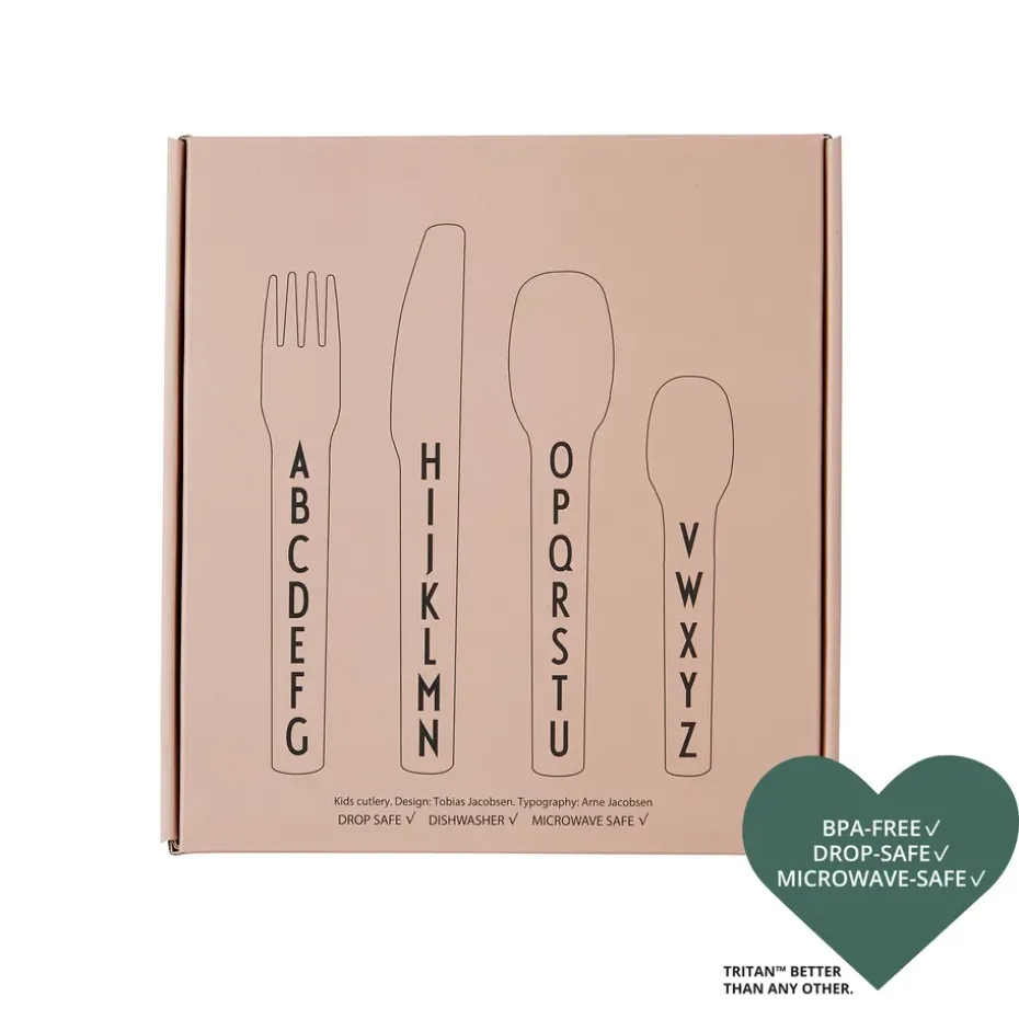 Design Letters kinderbestek melamine, Nude
