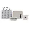 Design Letters kinderservies set, F