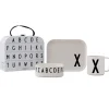Design Letters kinderservies set, X