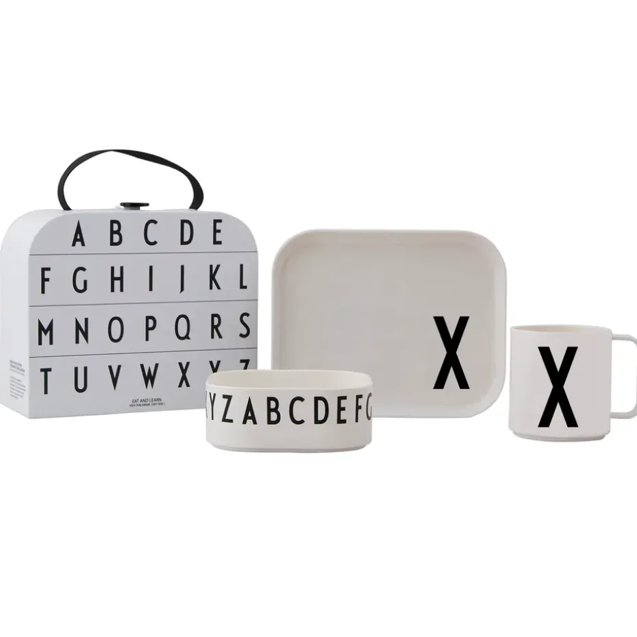 Design Letters kinderservies set, X