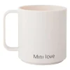 Design Letters Mini Love beker met oor, White