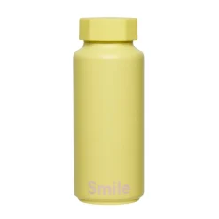 Design Letters thermosfles, Smile-geel
