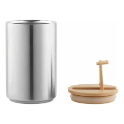 Design Letters thermosmok, Brushed steel-beige