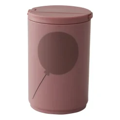 Design Letters thermosmok met rietje 33 cl, Ash rose