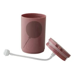 Design Letters thermosmok met rietje 33 cl, Ash rose