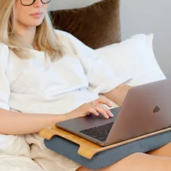 Dienbladkussen mini, Wilgenhout-zout & peper grijs