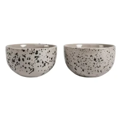 Ditte kleine kom 2-pack, Grijs-zwart