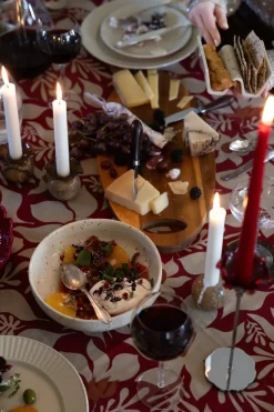 Ditte tacohouder 2-pack, Beige-wijnrood