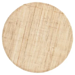 Dixie linnen placemat rond, Natural