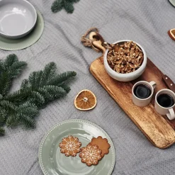 Dots klein bord 22 cm 4 stuks, Groen