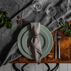 Dots klein bord 22 cm 4 stuks, Groen