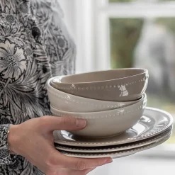 Dots ontbijtkom 60 cl 4 stuks, Beige