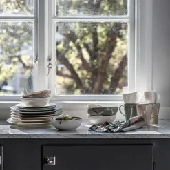 Dots ontbijtkom 60 cl 4 stuks, Beige