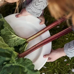 Dots serveerbord 32 cm, Crème wit