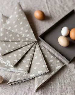 Dots servetten 33x33 cm 20-pack, Sand