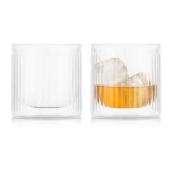 Douro Bar dubbelwandig whiskey glas 30 cl 2-pack, Helder