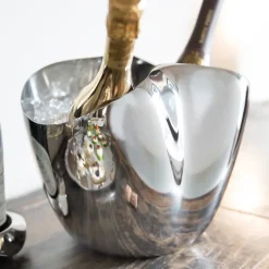 Drift champagnekoeler 23 cm, Roestvrij staal