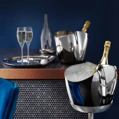 Drift houder voor champagnekoeler, Roestvrij staal