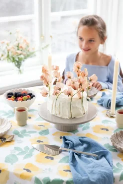 Eden gewaxte doek Ø180 cm, Geeln