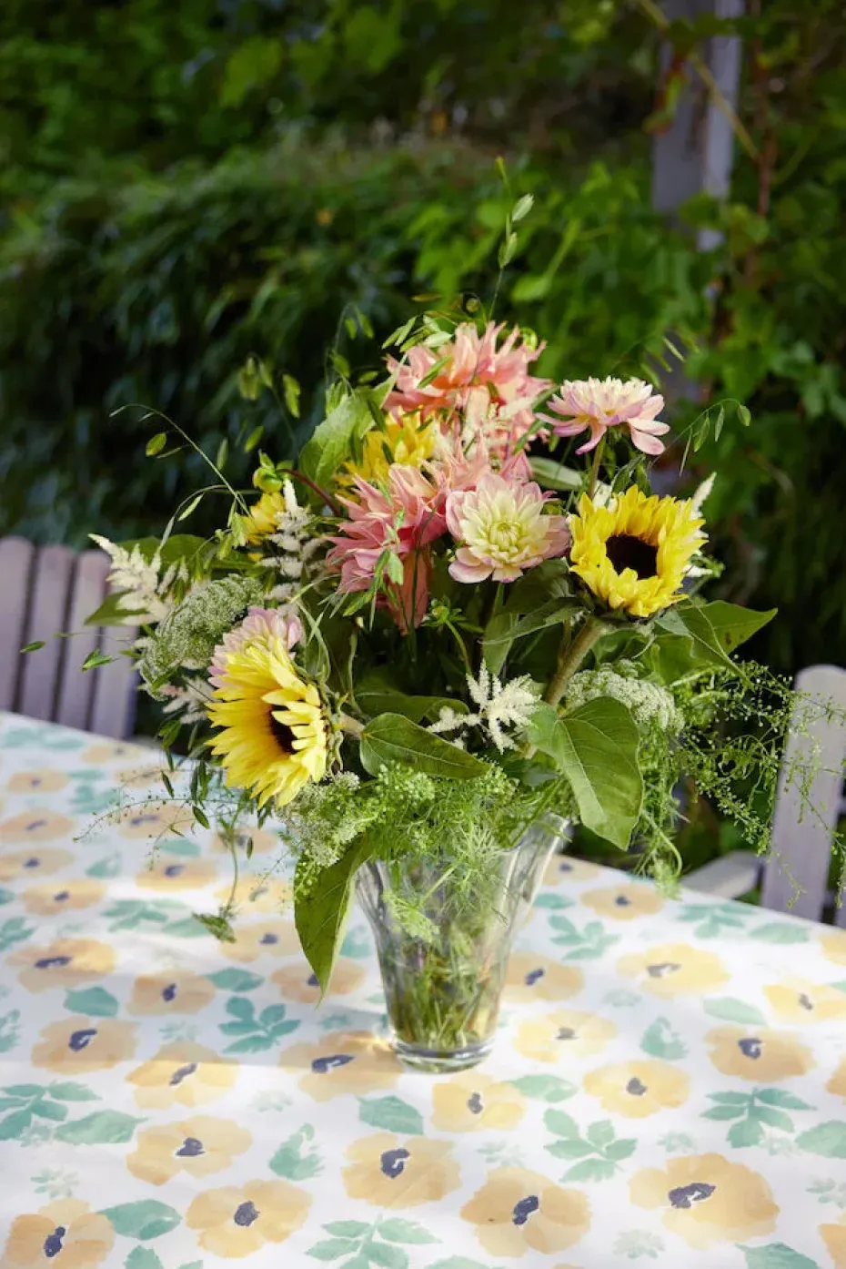 Eden wasdoek 150x250 cm, Gemengd geel