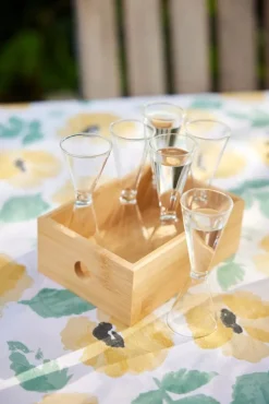 Eden wasdoek 150x250 cm, Gemengd geel