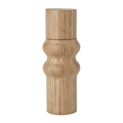 Edgar zout- en pepermolen 20 cm, Geoliede eikenhout-Natural