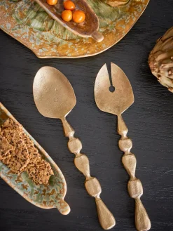 Edi saladebestek 2-delig, Messing