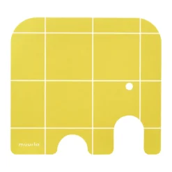Elephant glasonderzetter 11x10 cm, Yellow