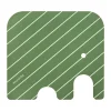Elephant glasonderzetter 11x10 cm, Green