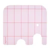 Elephant glasonderzetter 11x10 cm, Pink