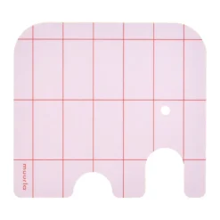 Elephant glasonderzetter 11x10 cm, Pink